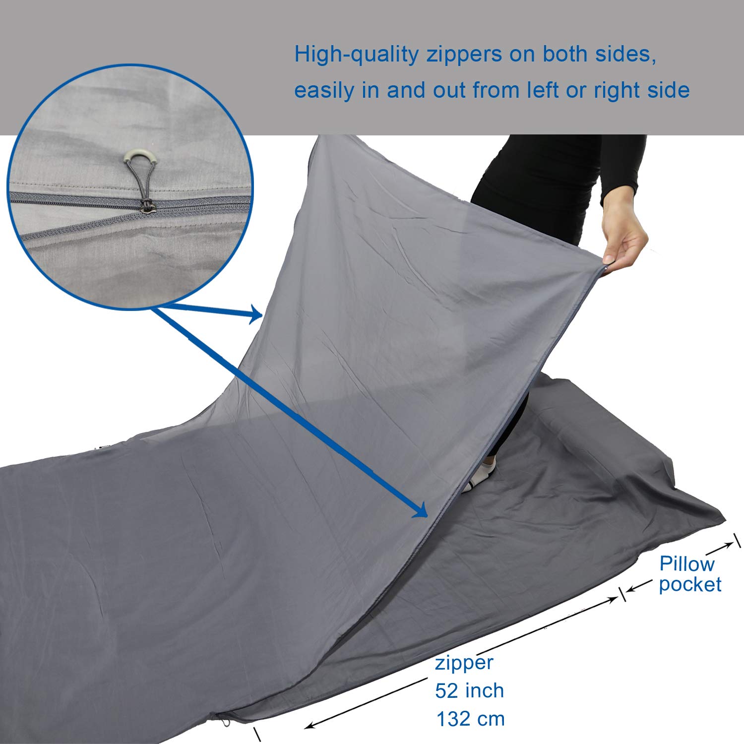Pike Trail Sleeping Bag Liner | Best Cotton Liner for Sleeping