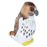 Wild Republic Audubon Birds Red Tailed Hawk Plush with Authentic Bird Sound, Stuffed Animal, Bird Toys for Kids & Birders