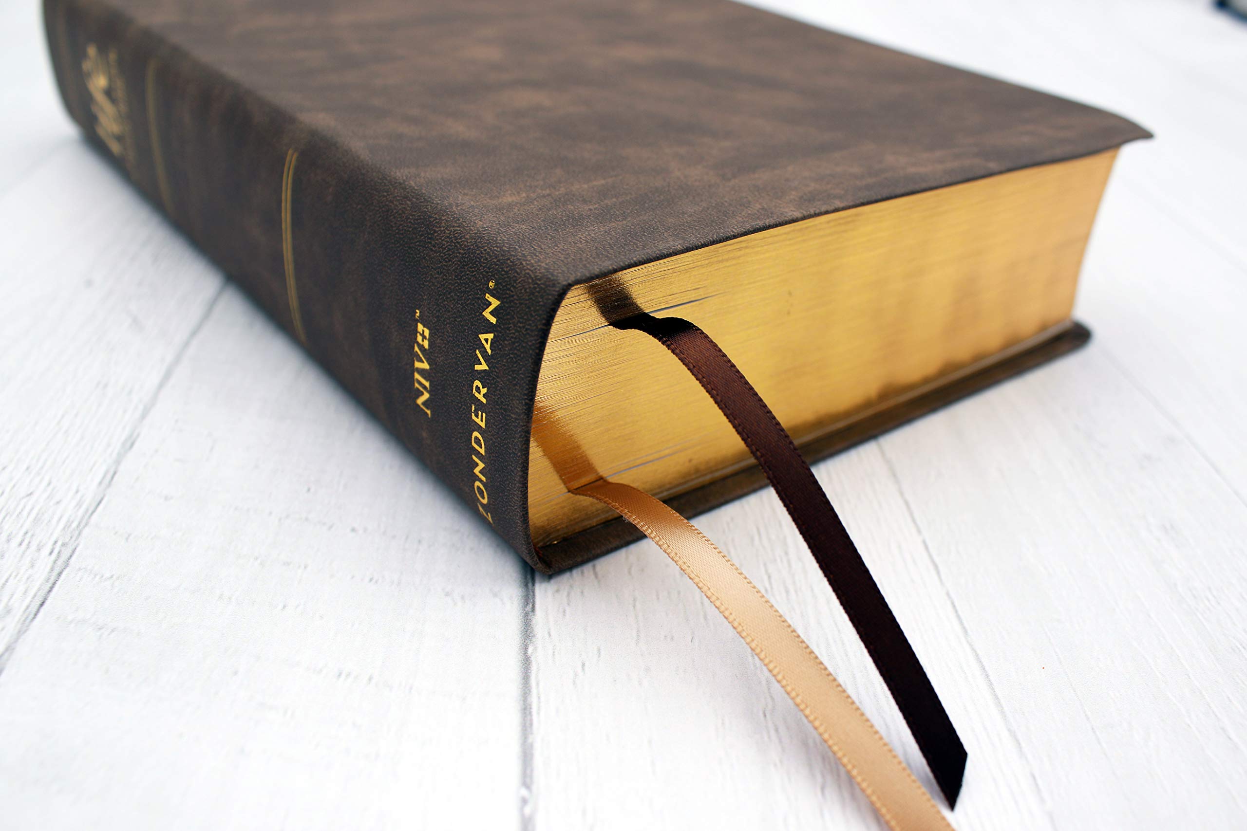 NIV, Life Application Study Bible, Third Edition, Bonded Leather, Brown, Red Letter