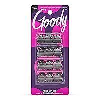 Goody Mini Claw Clips, Colour Collection , Brunette - Great for Easily Pulling Up Your Hair - Pain-Free Hair Accessories for Women, Men, Boys & Girls 12 Count (Pack of 1)
