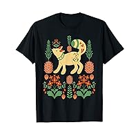 Cottage Core Winter Nordic Fox Pinecone and Nature T-Shirt