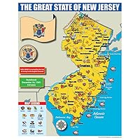 Gallopade Publishing Group New Jersey State Map for Students - Pack of 30 (9780635106575)