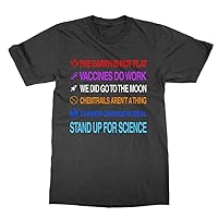 The Earth is not Flat Stand up for Science T-Shirt
