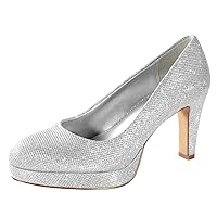 Ankis Women's Pumps - Womens Comfy Close Toe Heels - 3.15in Black Dress Shoes for Women - Comfortable Work Heels for Women - Black Heels, Nude Heels, White Heels,Gold Heels, Silver Heels for Women