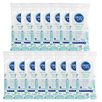 Bathing Wipes by Cleanlife Products (15 Pack), Premoistened and Aloe Vera Enriched for Maximum Cleansing and Deodorizing - Microwaveable, Hypoallergenic, Rinse-Free and Latex-Free (8 Wipes)