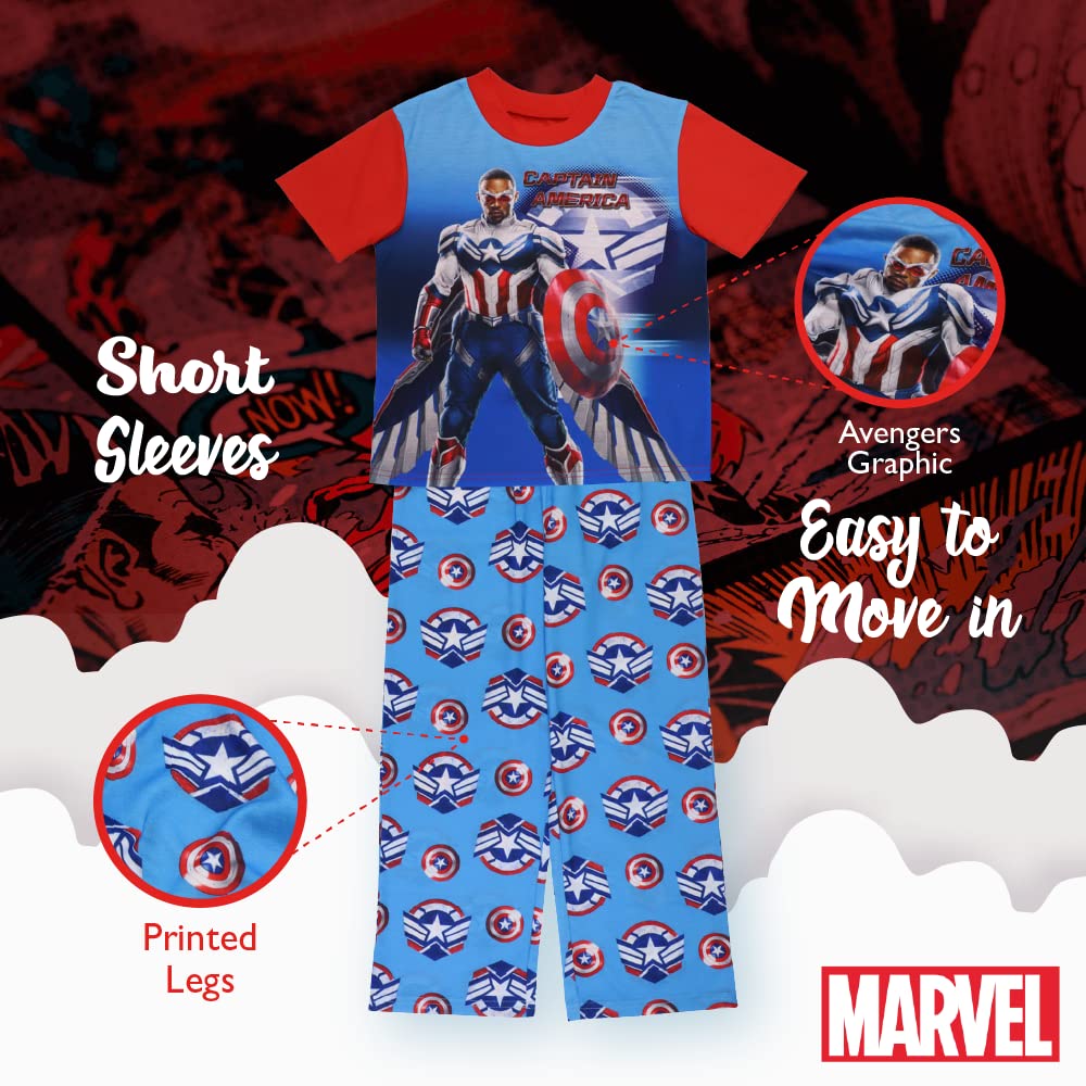 Marvel Black Panther: Wakanda Forever | Eternals | The Avengers, Spidey and his Amazing Friends 2-Piece Loose-Fit Pajamas Set
