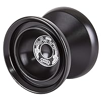 Duncan Toys Windrunner Yo-Yo [Black] - Unresponsive Pro Level Aluminum Yo-Yo with Double Rim, Concave Bearing, SG Sticker Response