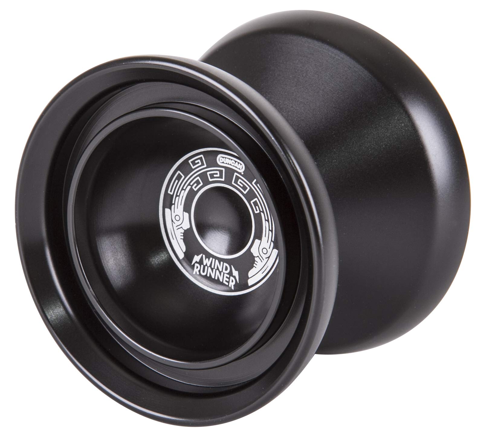 Duncan Toys Windrunner Yo-Yo [Black] - Unresponsive Pro Level Aluminum Yo-Yo with Double Rim, Concave Bearing, SG Sticker Response