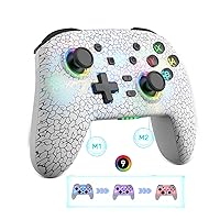 Game Controller Gamepad for PC/PS3/PS4/PS5/Switch/iPad/iPhone/Android: Supports Wireless Connection, Cloud Gaming, Streaming on PS/Xbox/PC Console, Gaming Joystick with Back Button/Turbo/Dual Motors