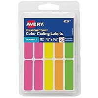 Avery Color-Coding Removable Labels, 1/2