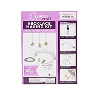 UV Resin Dried Flower Necklace Jewelry-Making Kit, Starter Kit with Light