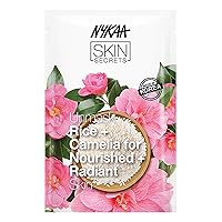 Nykaa Naturals Skin Secrets Bubble Sheet Mask, Rice and Camellia, 0.67 oz - Hydrating, Skin Brightening Sheet Face Mask - Balances Oil Production