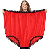 Granny Panties Gag Gifts for Women, Funny Giant Novelty Undies White Elephant Gift for Adults Prank