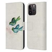 Head Case Designs Officially Licensed Wyanne Seed Birds Leather Book Wallet Case Cover Compatible with Apple iPhone 15 Pro Max