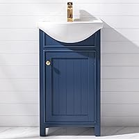 Design Element S05-20-BLU Bathroom Vanity, 20 in, Blue