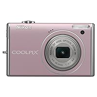 Nikon Coolpix S640 12.2MP Digital Camera with 5x Wide Angle Optical Vibration Reduction (VR) Zoom and 2.7-inch LCD (Precious Pink)