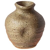 Shigaraki Ware MR-M125 Hechimon Vase Flower Base Single Vase Red Kiln Hen Pottery