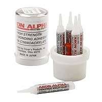 Aron Alpha Type 201 (2 cps viscosity) Regular Set Instant Adhesive, 10 g Capsule, 5 Tubes x 2 g (0.07 oz)