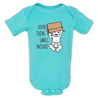 UGP Campus Apparel Good Thing Small Package - Cute Sweet Saying Infant Creeper Bodysuit