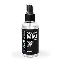 Skincare Aloe Mist, 4oz Face Mist Spray, Organic Formula for Clear Skin