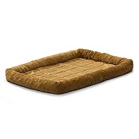 MidWest Homes for Pets Bolster Cinnamon Pet Bed for Dogs & Cats w/ Comfortable Bolster | Ideal for Extra Large Dog Breeds & Fits a 48-Inch Crate | Easy Maintenance Machine Wash & Dry | 48L-Inch