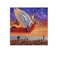Surreal Paintings by Michael Cheval (7) Wall Art Paintings Canvas Wall Decor Home Decor Living Room Decor Aesthetic 28x28inch(70x70cm) Unframe-style