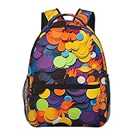 Laptop Backpack Lightweight Daypack for Men Women Color decorative pattern Backpack Laptop Bag for Travel Hiking
