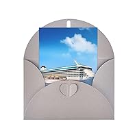 Cruise Ship Blank Greeting Cards With White Envelopes 4 X 6 Inch Thank You Cards For All Occasions, Christmas Holiday Wedding Birthday