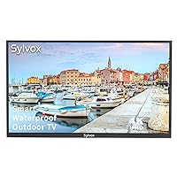 SYLVOX 65 inch Outdoor TV, 4K UHD Waterproof Outdoor Smart Television, Built-in Dual Speakers Support Bluetooth & 2.4G WiFi, Integrated ATSC & NTSC Tuner, 1000nits Suitable for Partial Sun Areas