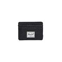 Herschel mens Charlie Rfid Card Case Wallet, black, One Size US