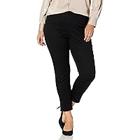 NYDJ Women's Plus Size Pull On Skinny Ankle Jean with Side Slit