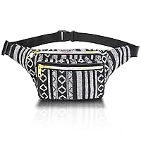 Women's Boho Fanny Pack Fashion Design Crossbody Fanny Pack with Adjustable Strap Waist Bag for Outdoors/Workout/Traveling C