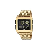 adidas Watches Archive_M1. Men's 70's Style Stainless Steel Digital Watch with 5 Link Bracelet (36 mm).