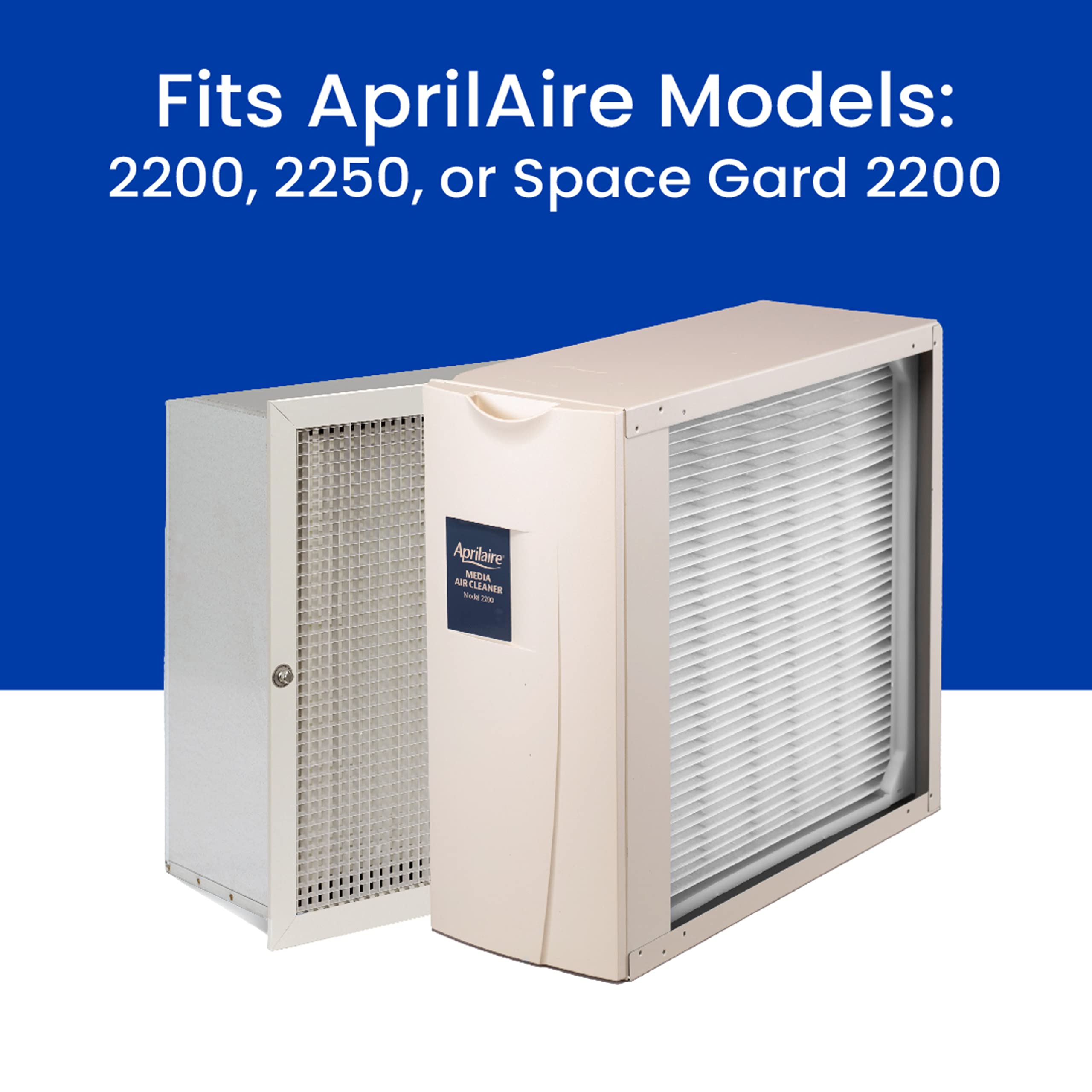 AprilAire 201 Replacement Furnace Filter for AprilAire or Space-Gard 2200 or 2250 Whole-House Air Purifiers - MERV 10, 20x25x6 Air Filter (Pack of 2)