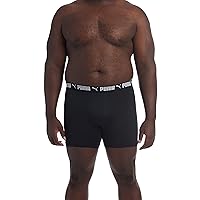 PUMA Men's Big & Tall 3 Pack Athletic Fit Boxer Briefs
