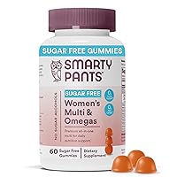 SmartyPants Women's Multivitamin Gummies Bundle: 180 Count Omega 3 Fish Oil, Vitamin D3, B12, C, Zinc & 60 Count Sugar Free Biotin, Vitamin D3, B12, C, Zinc