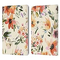 Head Case Designs Officially Licensed Ninola Painterly Flowers Spring Floral Leather Book Wallet Case Cover Compatible with Kindle Paperwhite 1/2 / 3