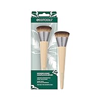 EcoTools Wonder Cover Complexion Brush, Makeup Brush For Flawless Foundation Application & Blending, Full Coverage Base Brush, Eco-Friendly, Synthetic Bristles, Cruelty-Free, 1 Count
