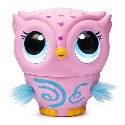 Owleez, Flying Baby Owl Interactive Toy with Lights and Sounds (Pink), for Kids Aged 6 and Up