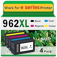 OA100 962XL Remanufactured Ink Cartridge Replacement for HP 962XL Ink Cartridges Combo Pack for Officejet Pro 9015 9015e 9025 9025e 9018e Printer for HP 962 XL 962XL (Black, Cyan, Magenta, Yellow)