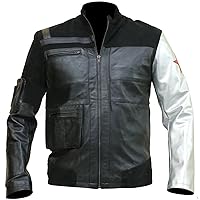 Bucky Barnes Winter Soldier Sebastian Stan Casual Motorcycle Wear Faux Leather Black Biker Jacket
