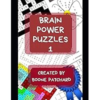 Brain Power Puzzles: Activity Book of Word Searches, Sudoku, Math Puzzles, Hidden Words, Anagrams, Scrambled Words, Codes, Riddles, Trivia, Jokes, Boggle Boards, Mazes and More