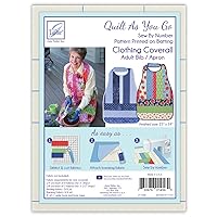 Quilt As You Go Coverall Adult Bib/Apron - 1/pack