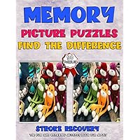Memory Picture Puzzles Spot The Difference Stroke Recovery US Vol.4: Spot The Difference The Fun and Relaxing Activity book for adult