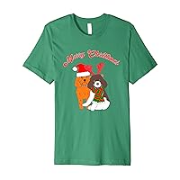 Two Christmas Dogs Premium T-Shirt