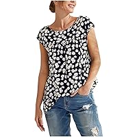 Womens Tank Tops Loose Fit Fashion Printed Cami Shirt Summer Sleeveless Round-Neck Tank Tops Casual Blouses Plus Size