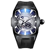 REEF TIGER Luxury Top Brand Sport Automatic Watches Black PVD Analog Mens Watches RGA3069S