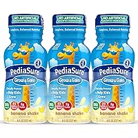 PediaSure Grow & Gain with Immune Support, Kids Protein Shake, 27 Vitamins and Minerals, 7g Protein, Helps Kids Catch Up On Growth, Non-GMO, Gluten-Free, Banana 8-fl-oz Bottle, 24 Count