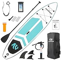 ADVENOR Paddle Board 11'x33 x6 Extra Wide Inflatable Stand Up Paddle Board with Adjustable Paddle,Backpack,Waterproof Bag,Leash,and Hand Pump,Repair Kit