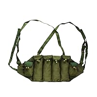 Reproduction Green Chinese Type 81 Type Chest Rig 6 Pockets Magazine Bag Pouch